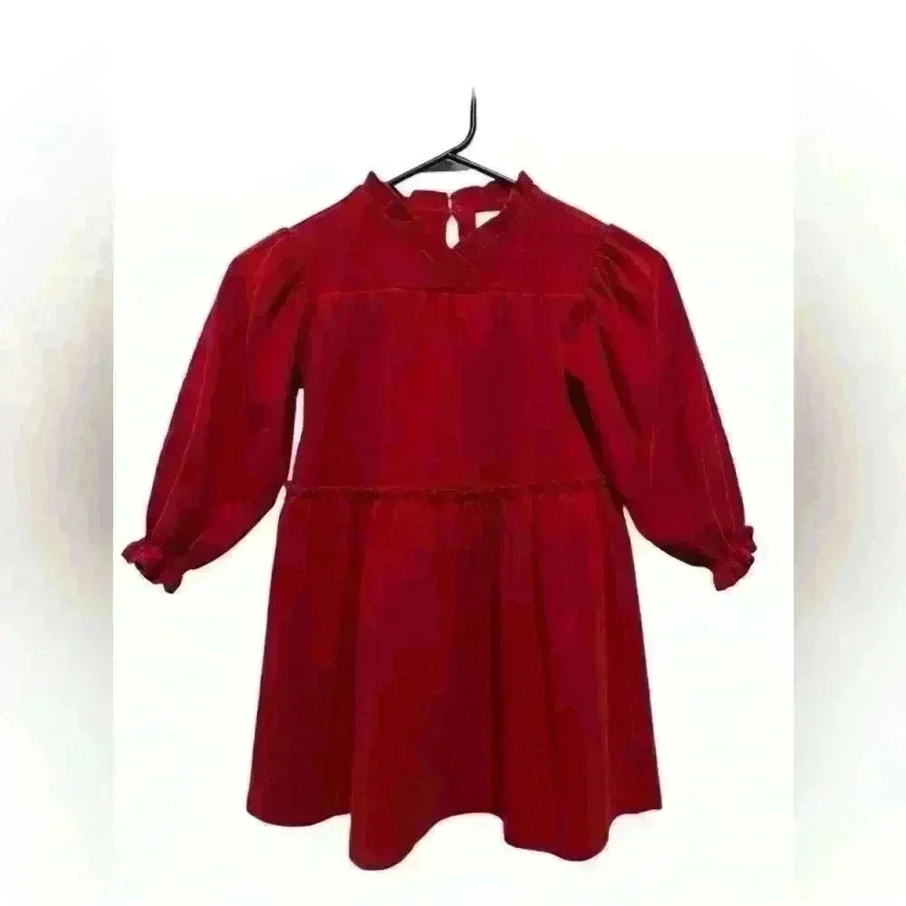 Vignette Hunter Dress Burgundy Girls Size 5. Perfect for Holidays/ Christmas